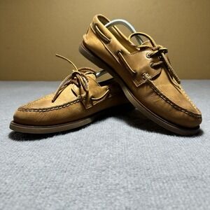 Sperry Gold Cup Authentic Original Boat Shoe in Cream Tan Leather Size 11